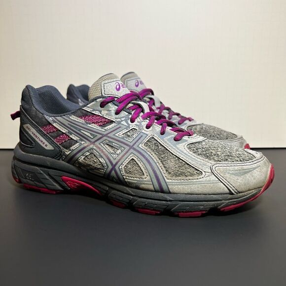 Womens ASICS Gel Venture 6 Gray Running Shoes / Size 9 - Picture 1 of 11